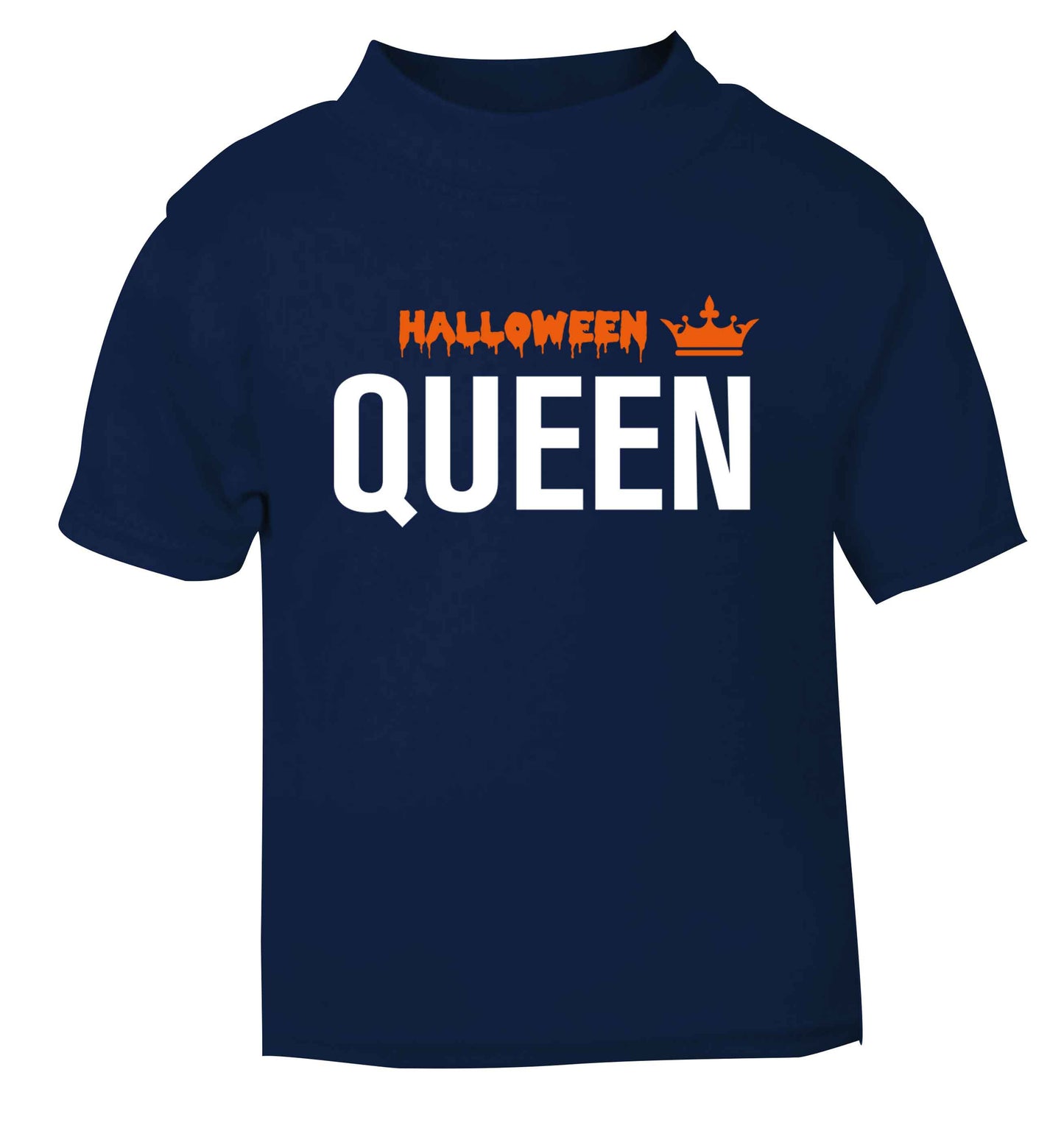 Halloween queen navy baby toddler Tshirt 2 Years