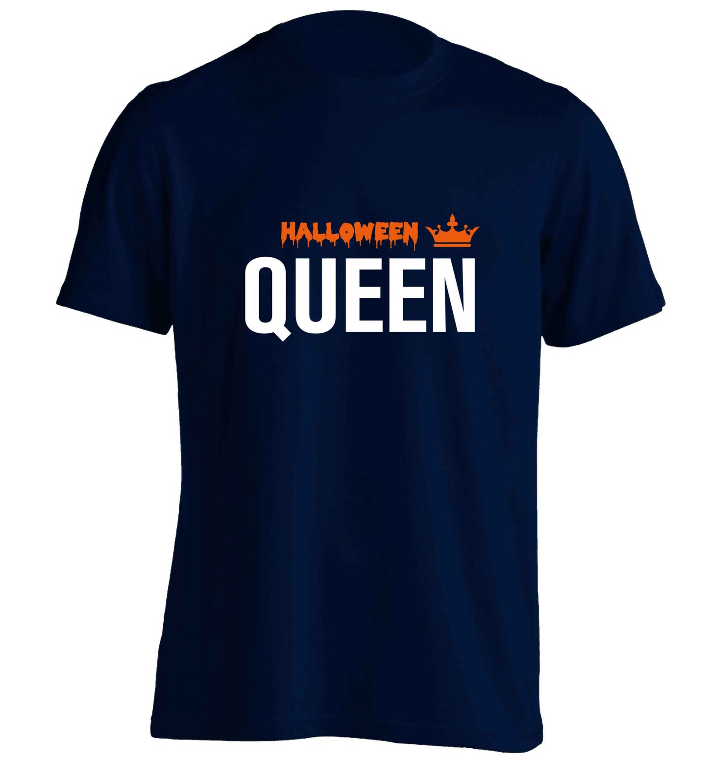 Halloween queen adults unisex navy Tshirt 2XL