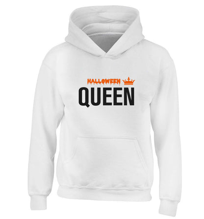 Halloween queen children's white hoodie 12-13 Years