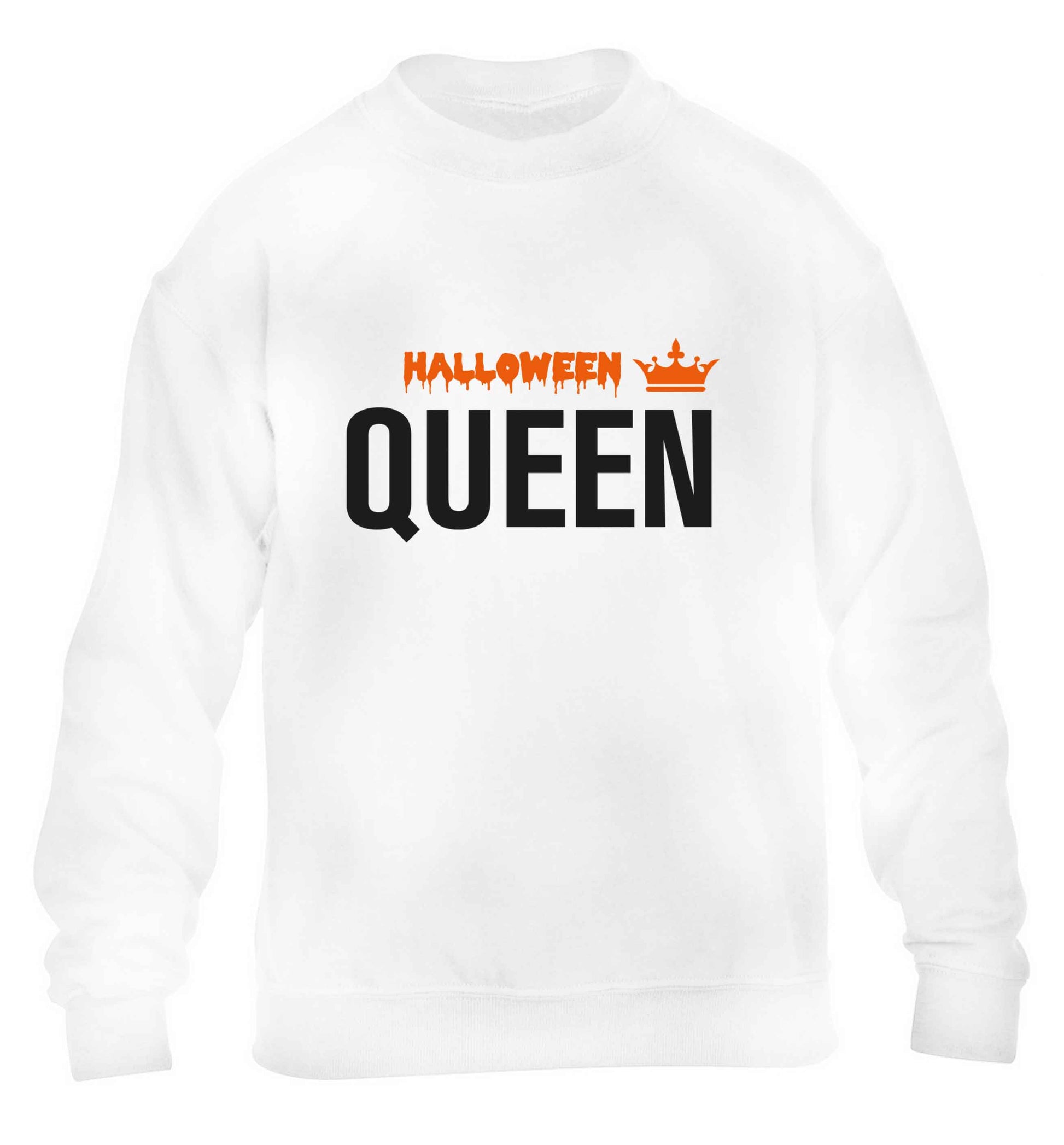 Halloween queen children's white sweater 12-13 Years