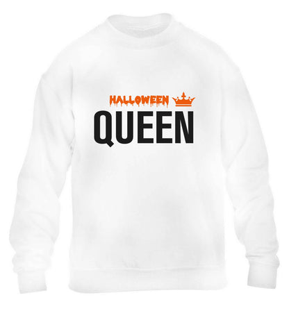 Halloween queen children's white sweater 12-13 Years