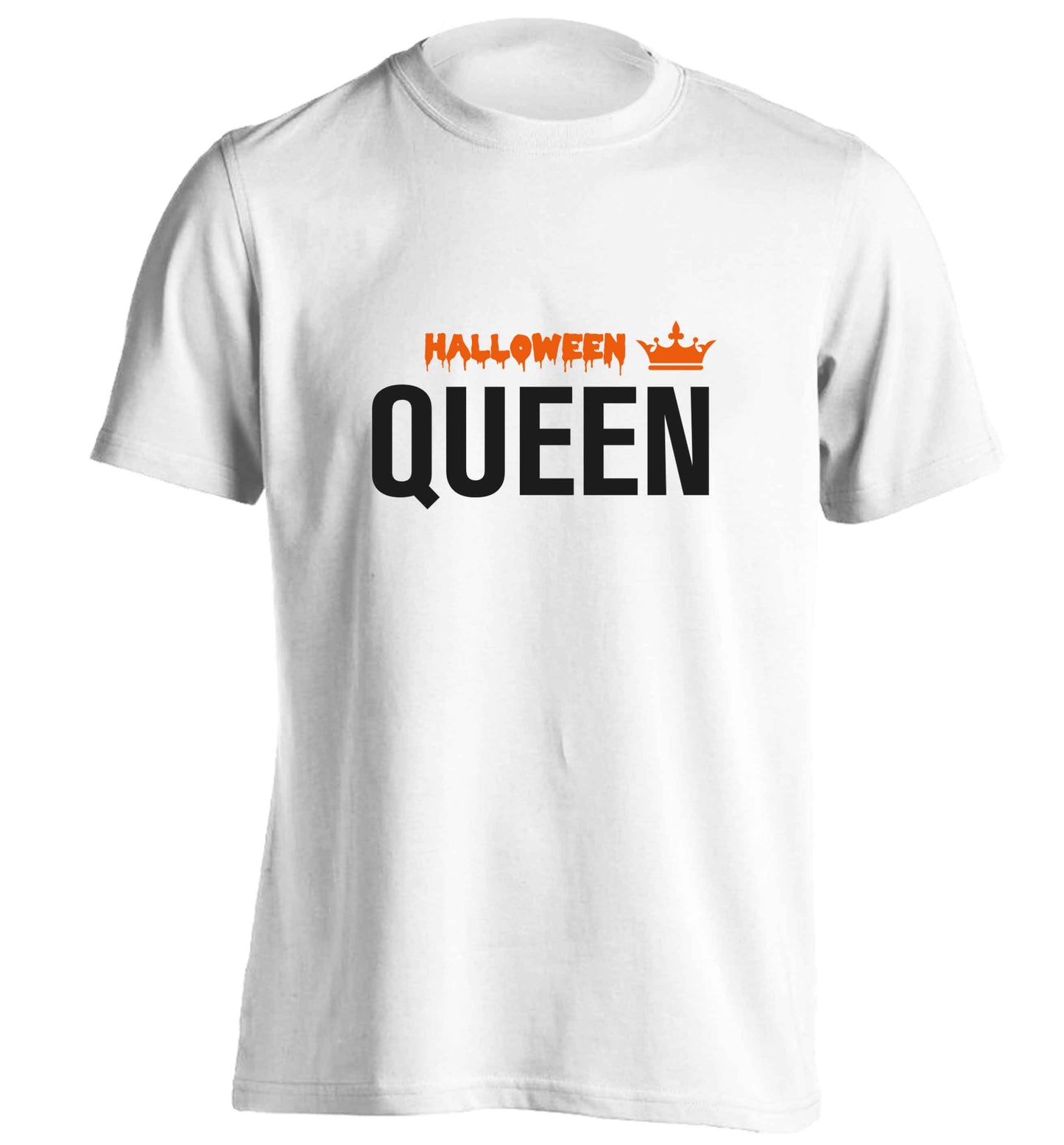 Halloween queen adults unisex white Tshirt 2XL