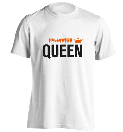 Halloween queen adults unisex white Tshirt 2XL