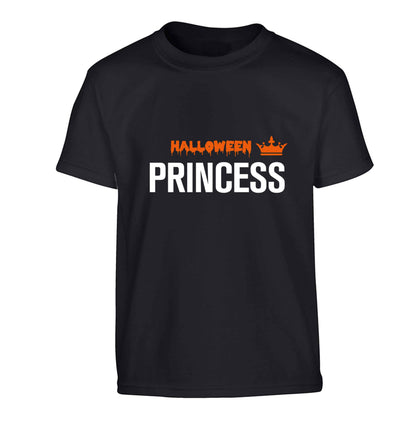 Halloween princess Children's black Tshirt 12-13 Years