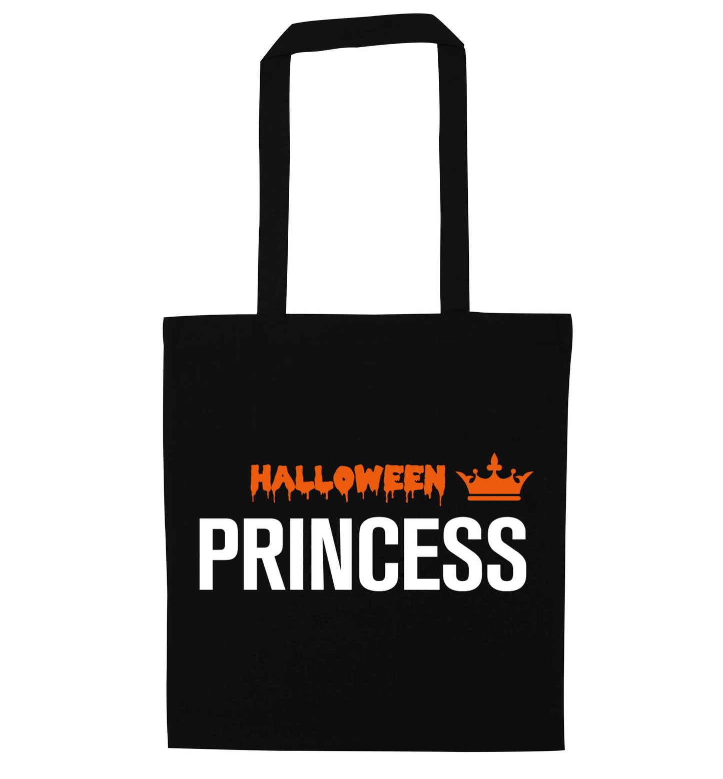 Halloween princess black tote bag