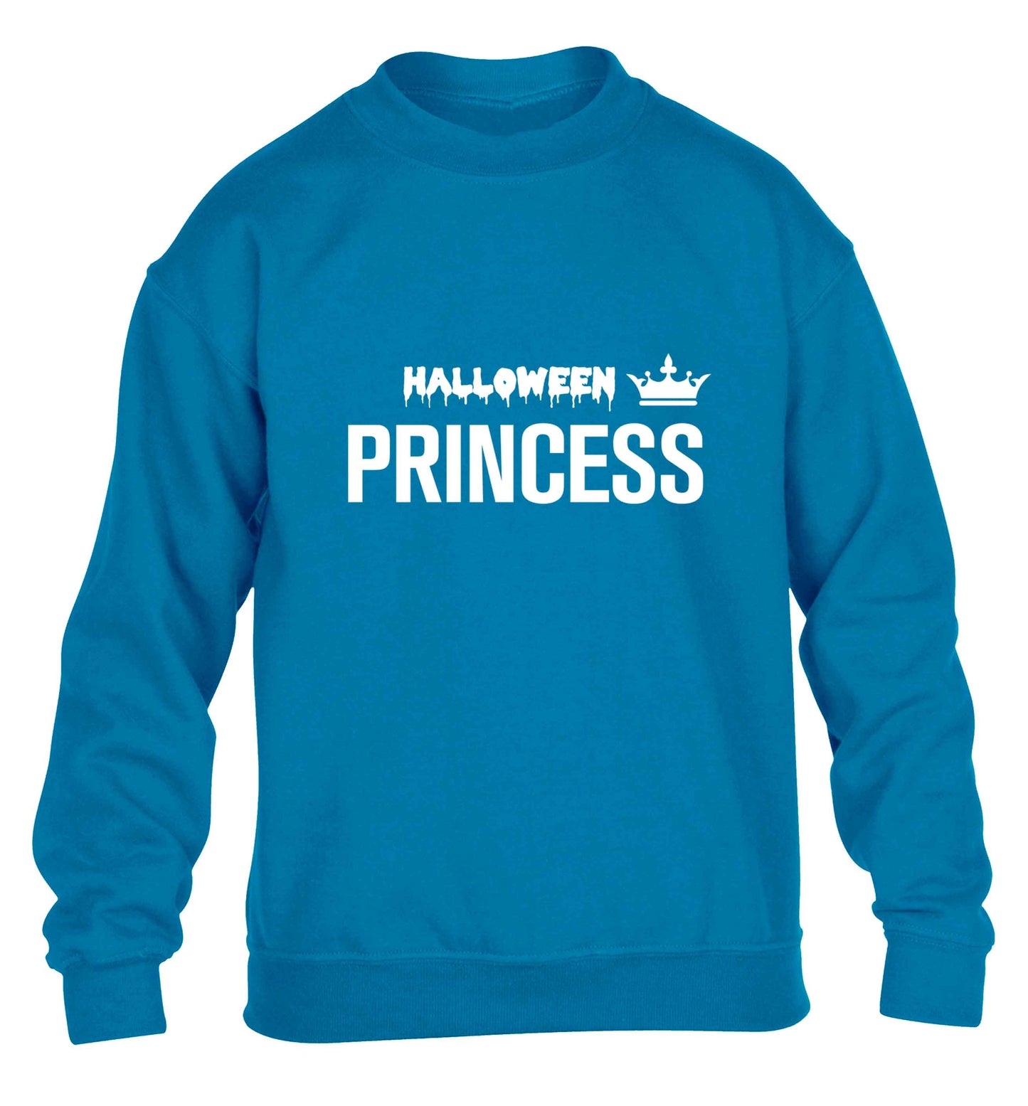 Halloween princess children's blue sweater 12-13 Years