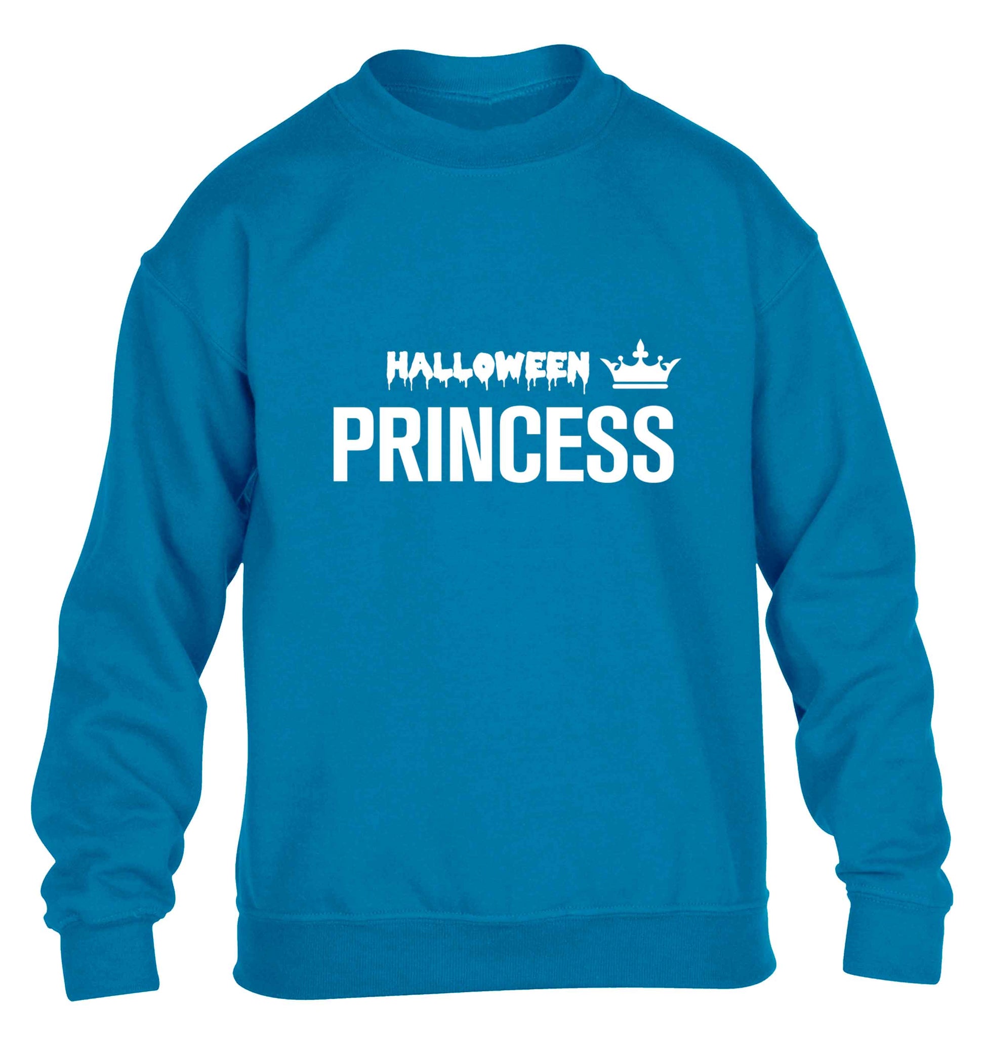 Halloween princess children's blue sweater 12-13 Years
