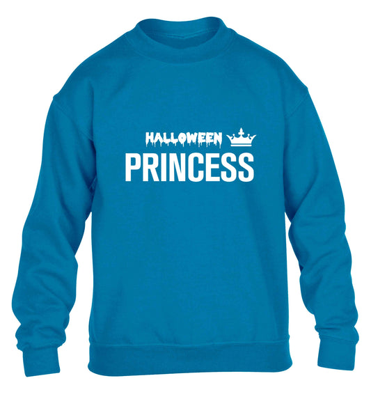 Halloween princess children's blue sweater 12-13 Years