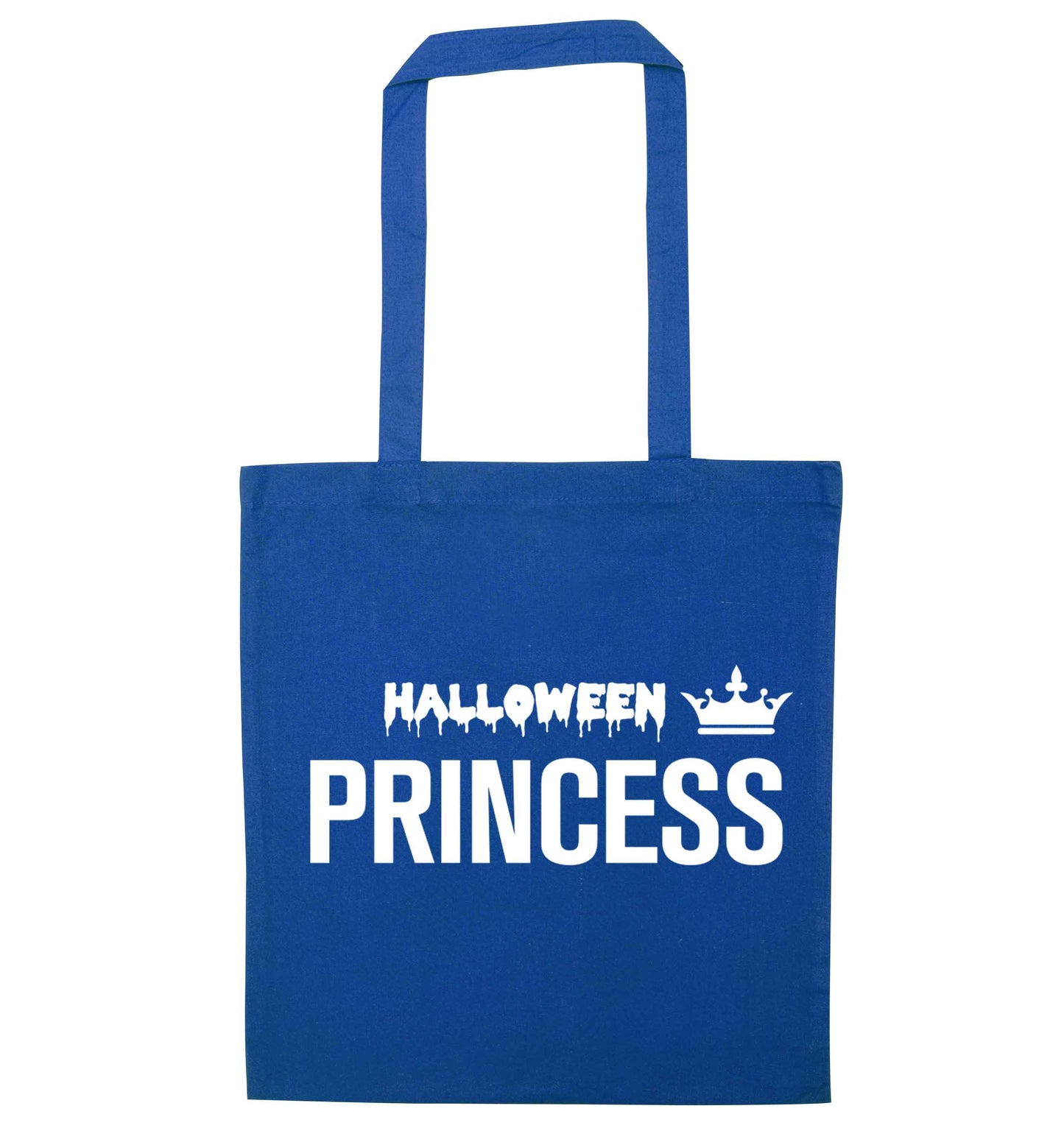 Halloween princess blue tote bag