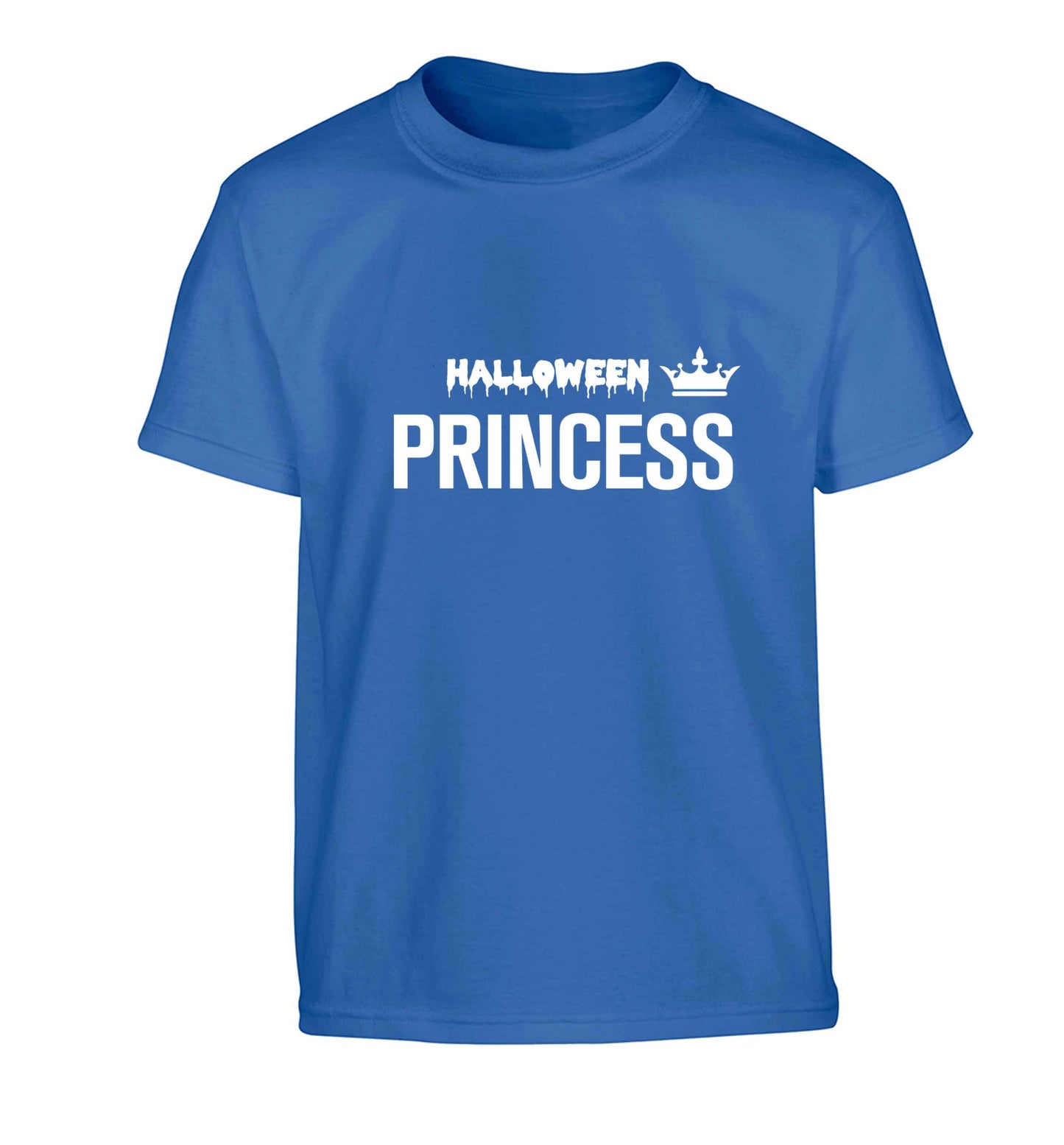 Halloween princess Children's blue Tshirt 12-13 Years
