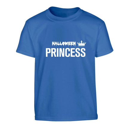 Halloween princess Children's blue Tshirt 12-13 Years