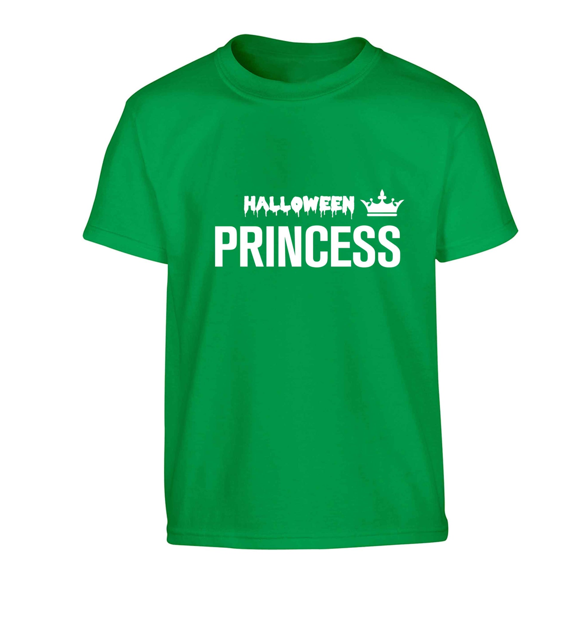 Halloween princess Children's green Tshirt 12-13 Years