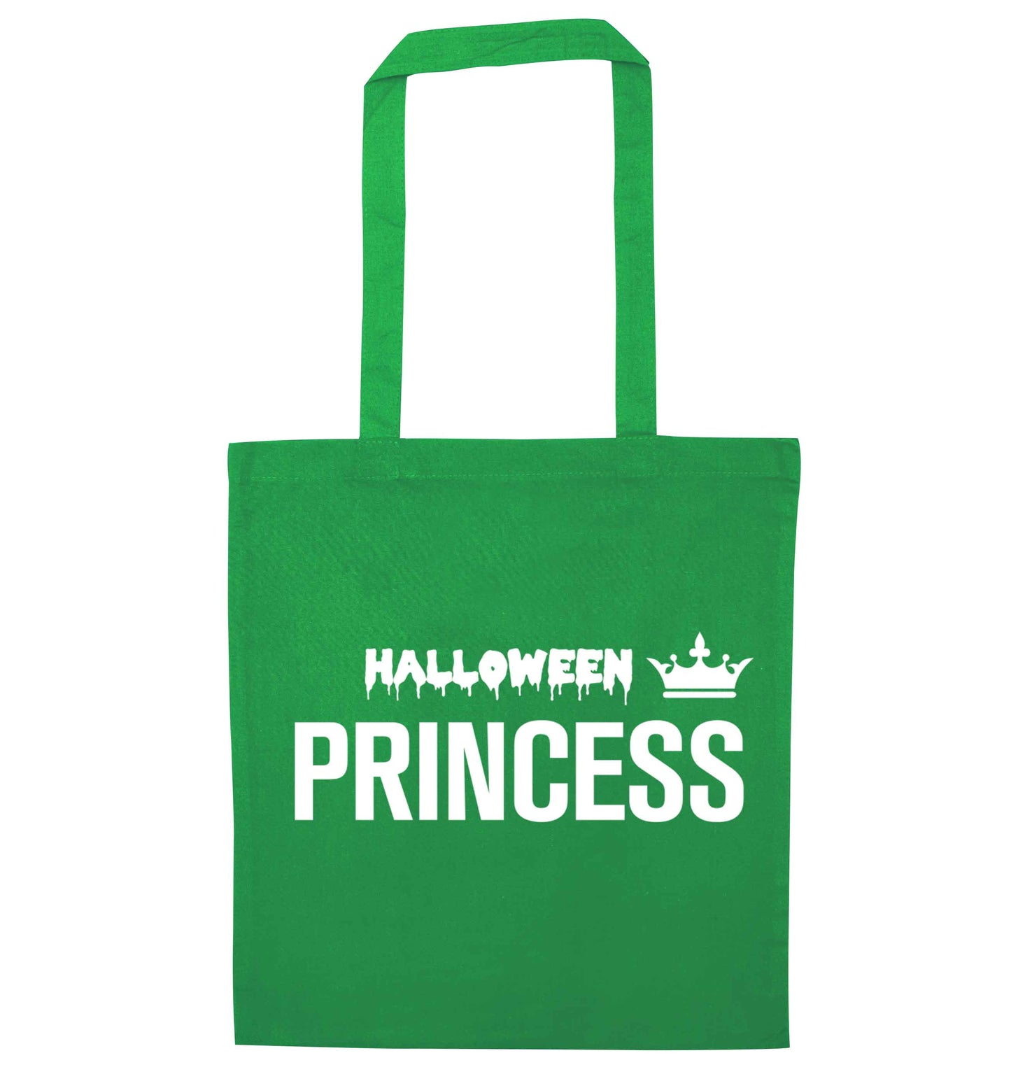 Halloween princess green tote bag