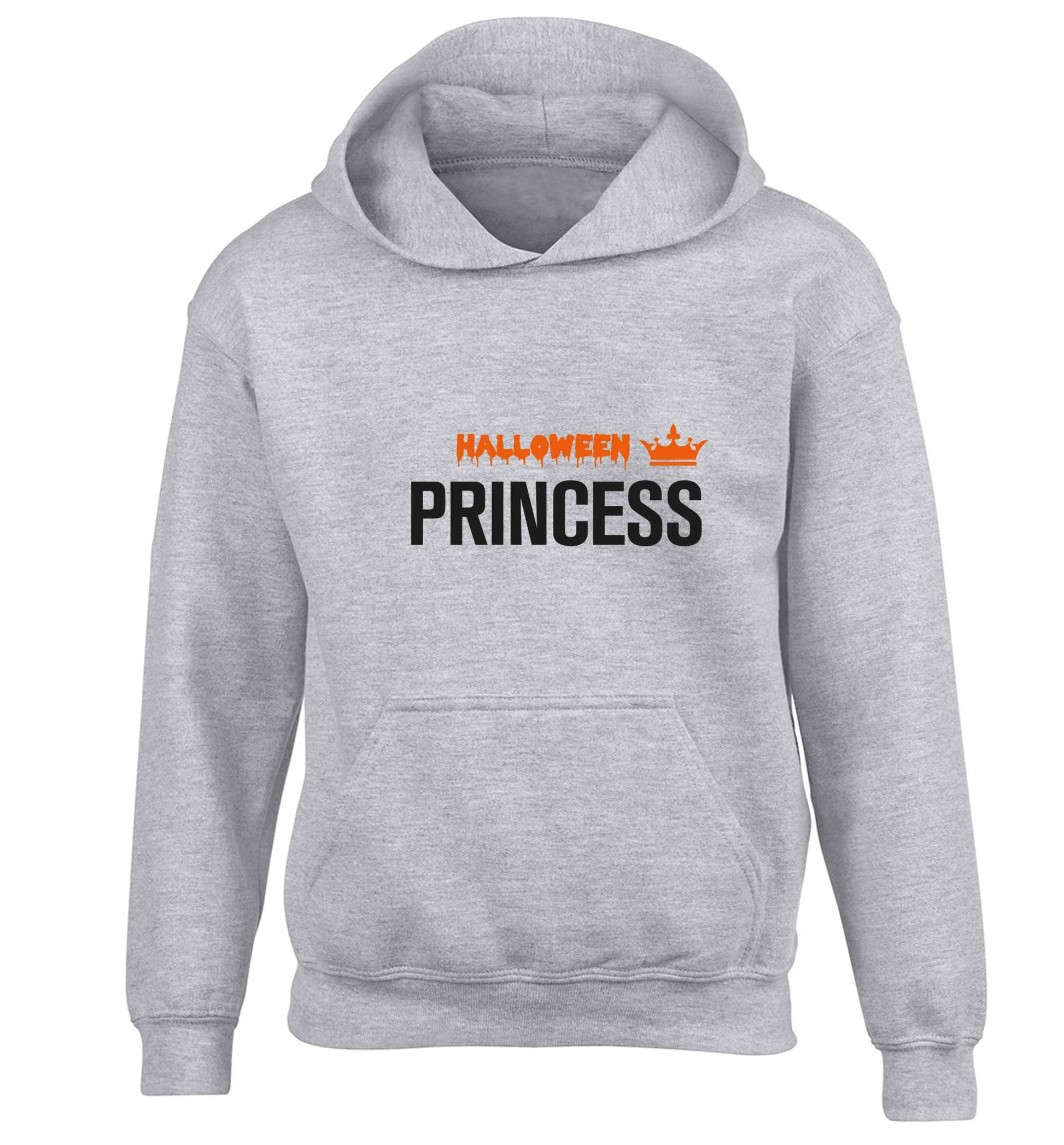 Halloween princess children's grey hoodie 12-13 Years