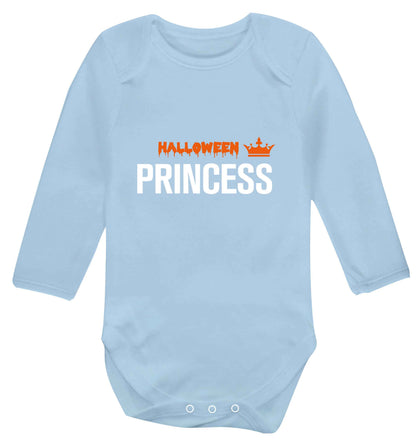 Halloween princess baby vest long sleeved pale blue 6-12 months