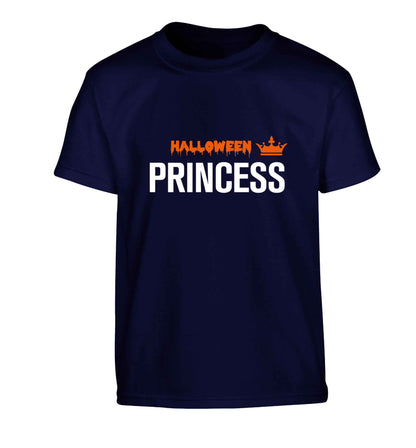 Halloween princess Children's navy Tshirt 12-13 Years