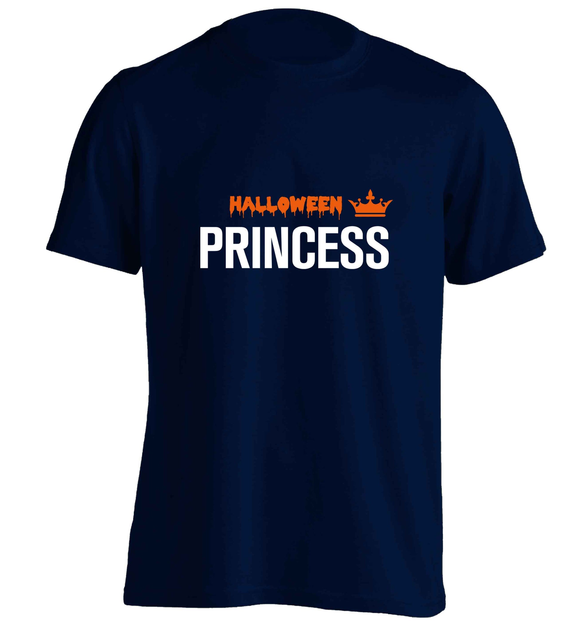 Halloween princess adults unisex navy Tshirt 2XL