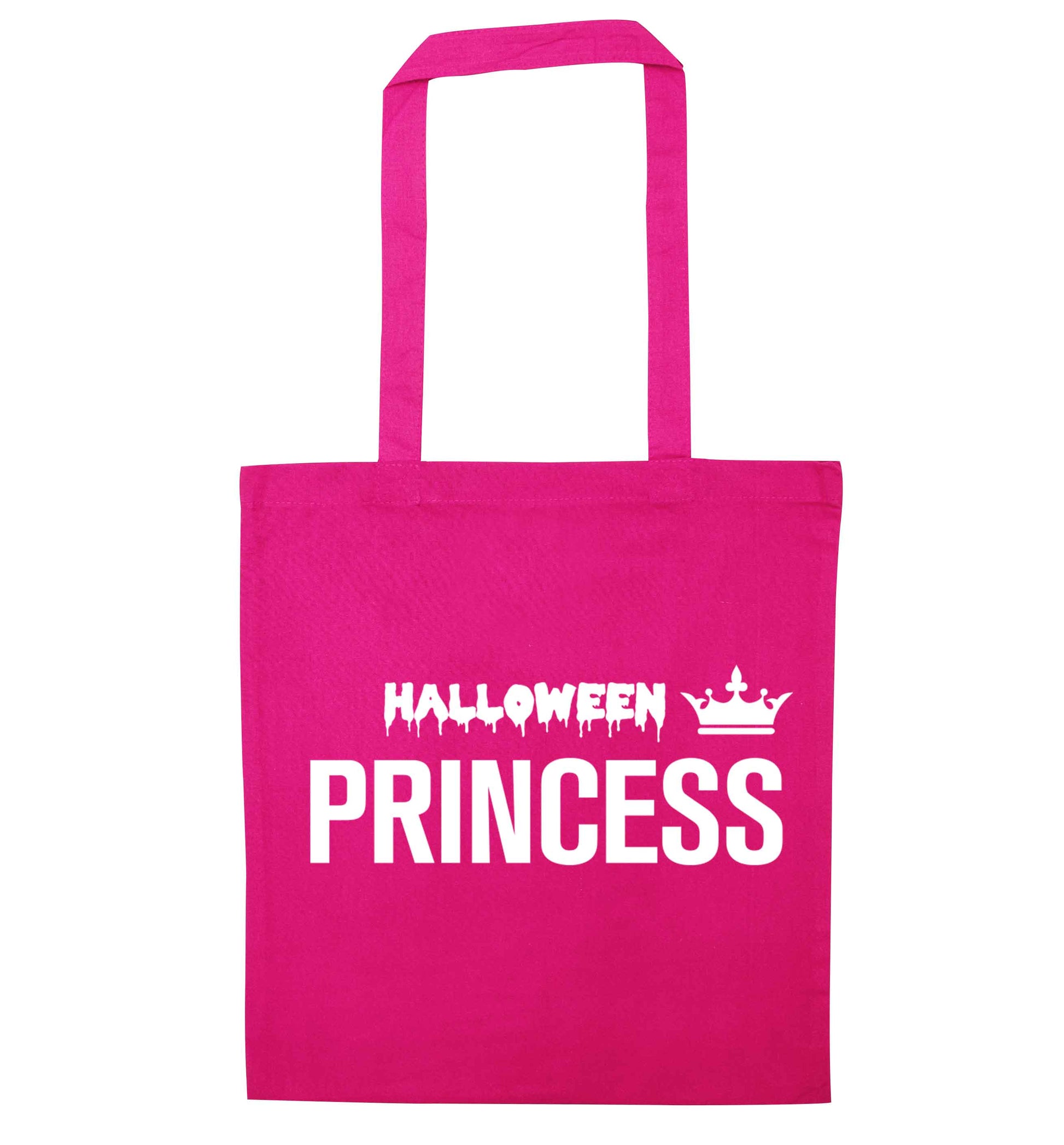 Halloween princess pink tote bag