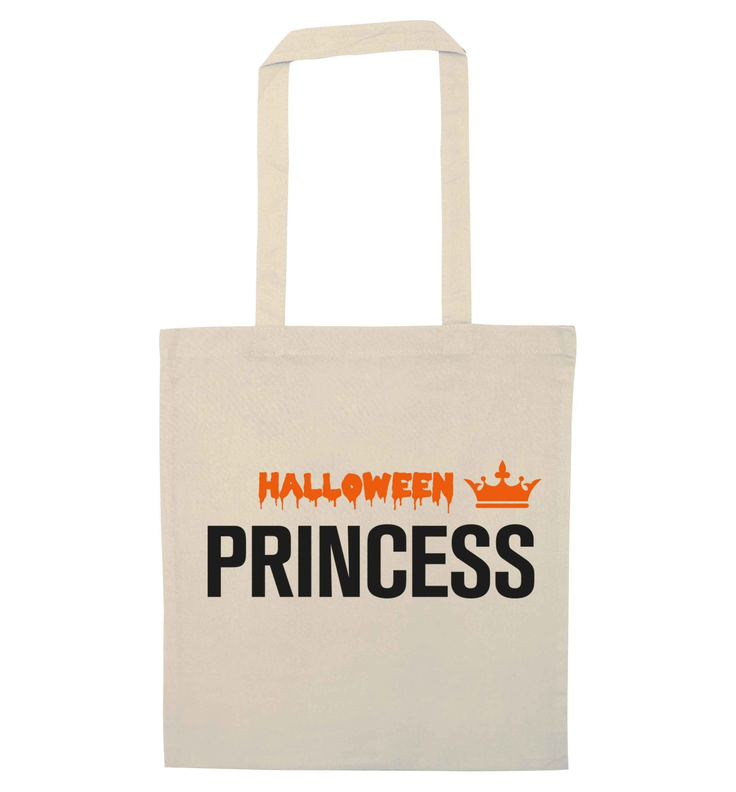 Halloween princess natural tote bag