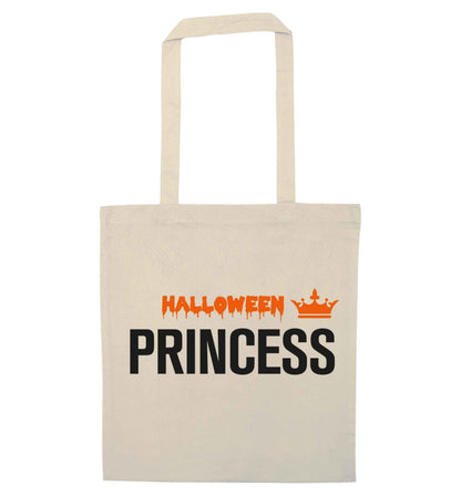 Halloween princess natural tote bag