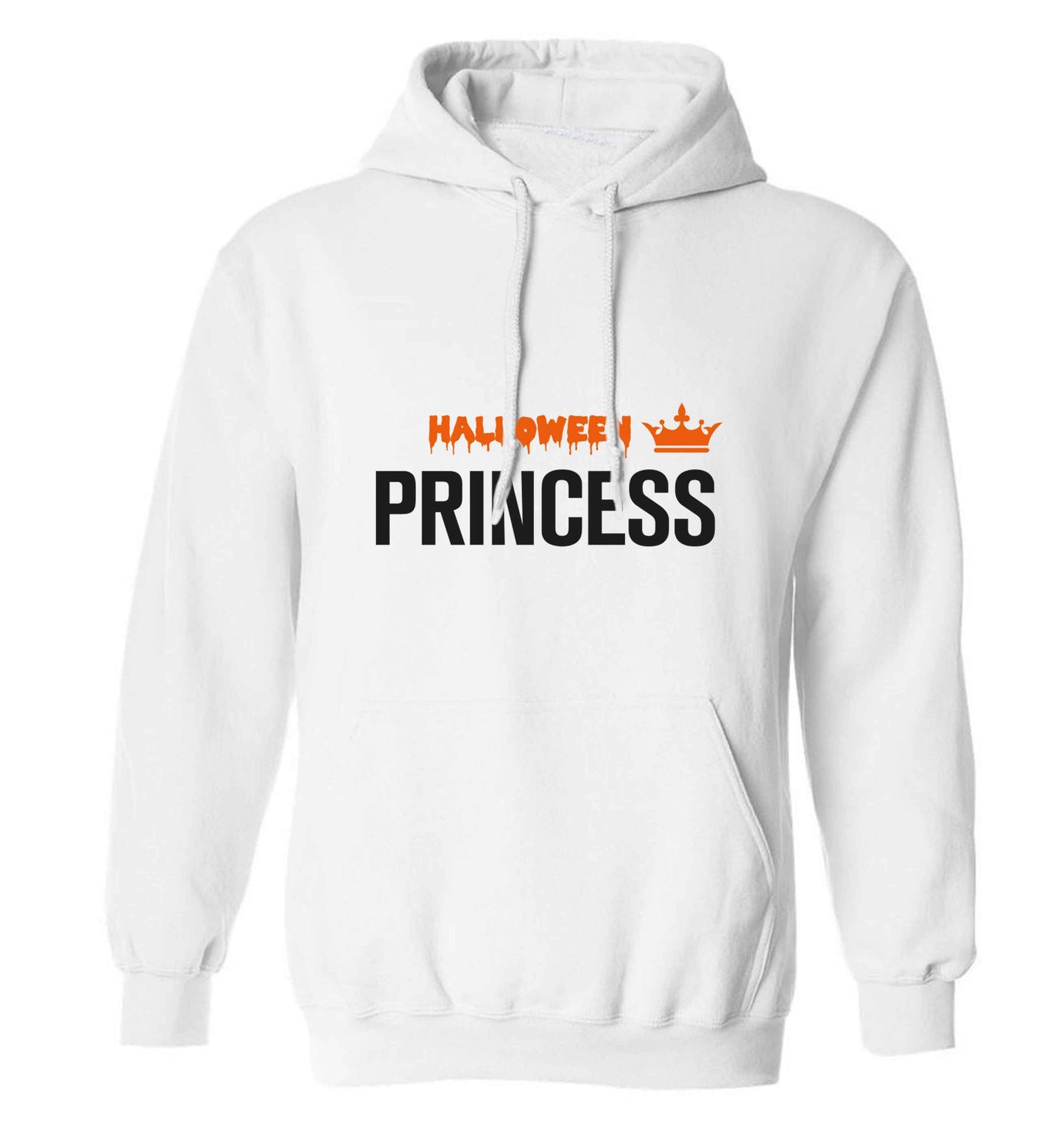 Halloween princess adults unisex white hoodie 2XL