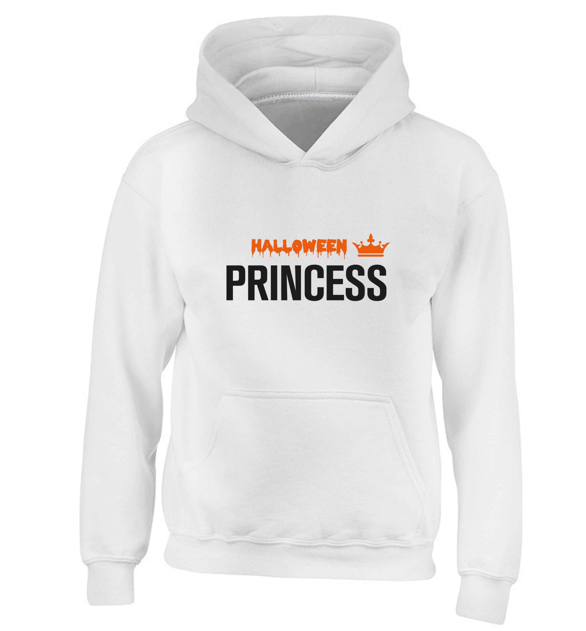 Halloween princess children's white hoodie 12-13 Years