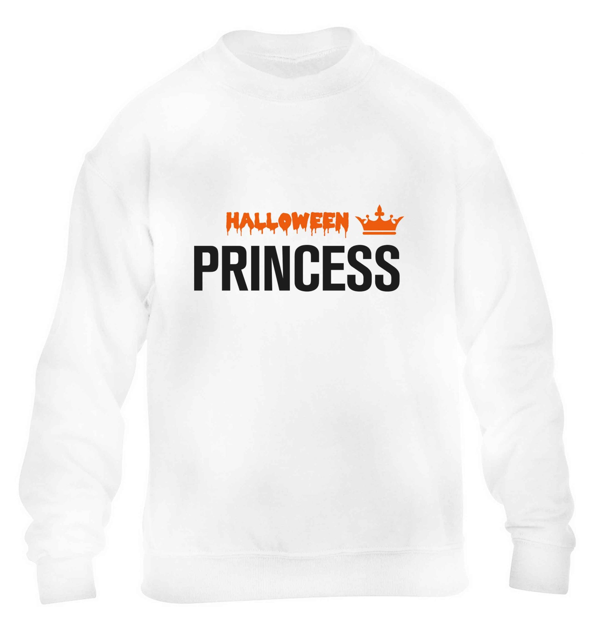 Halloween princess children's white sweater 12-13 Years