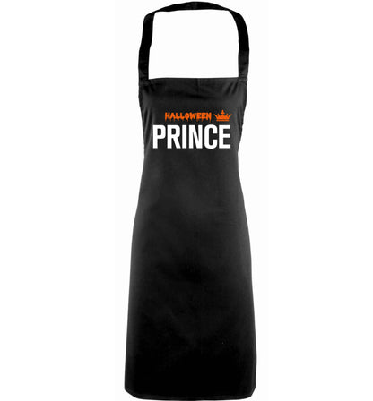 Halloween prince adults black apron
