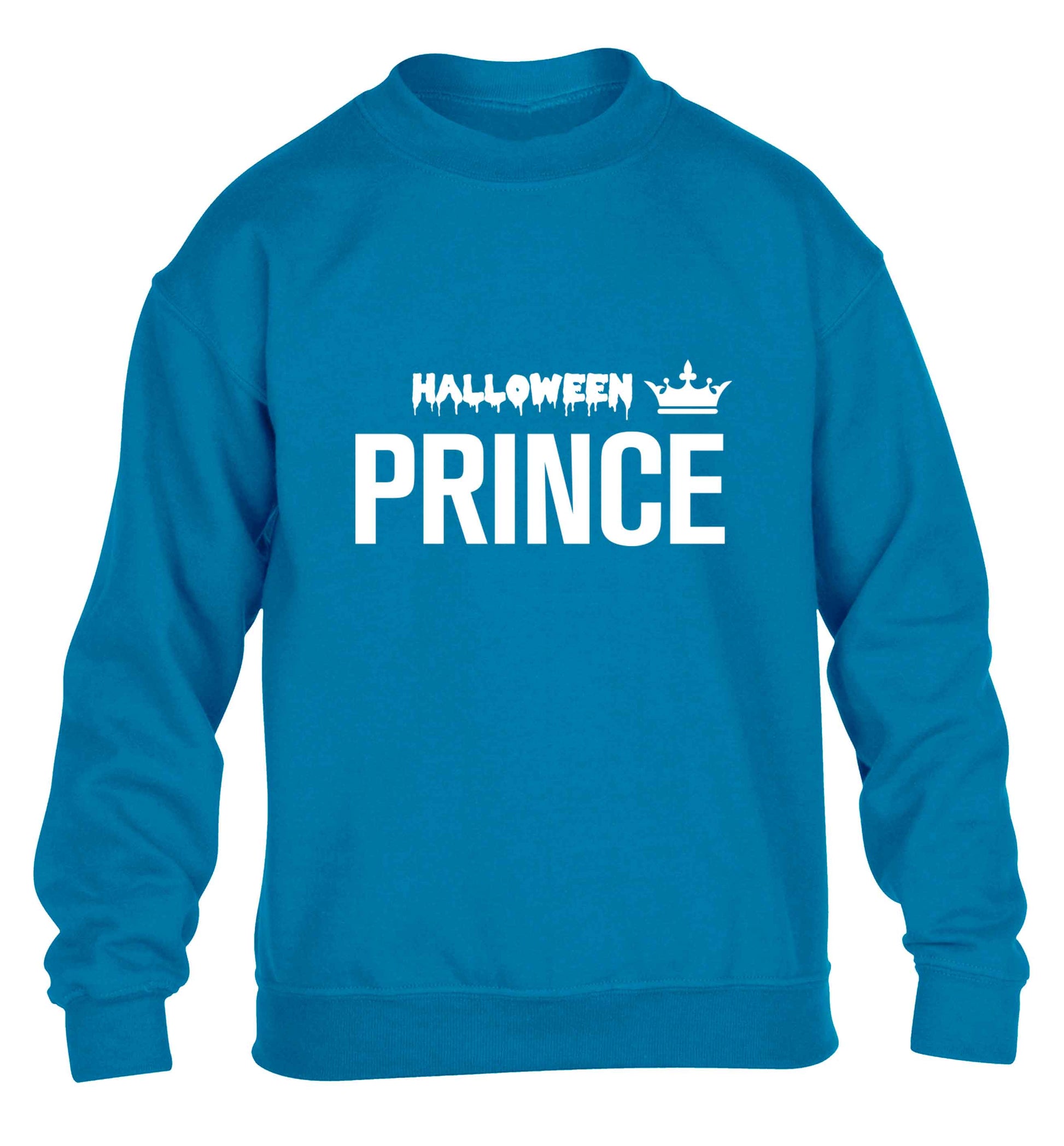Halloween prince children's blue sweater 12-13 Years