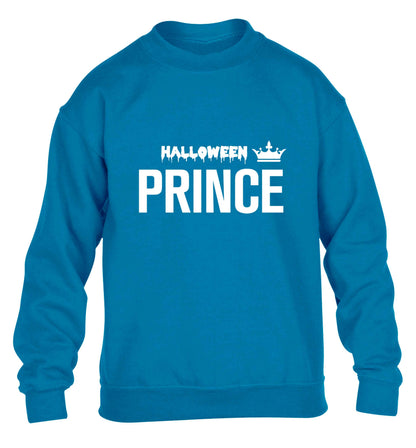 Halloween prince children's blue sweater 12-13 Years
