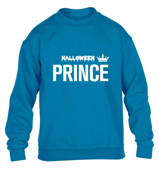 Halloween prince children's blue sweater 12-13 Years