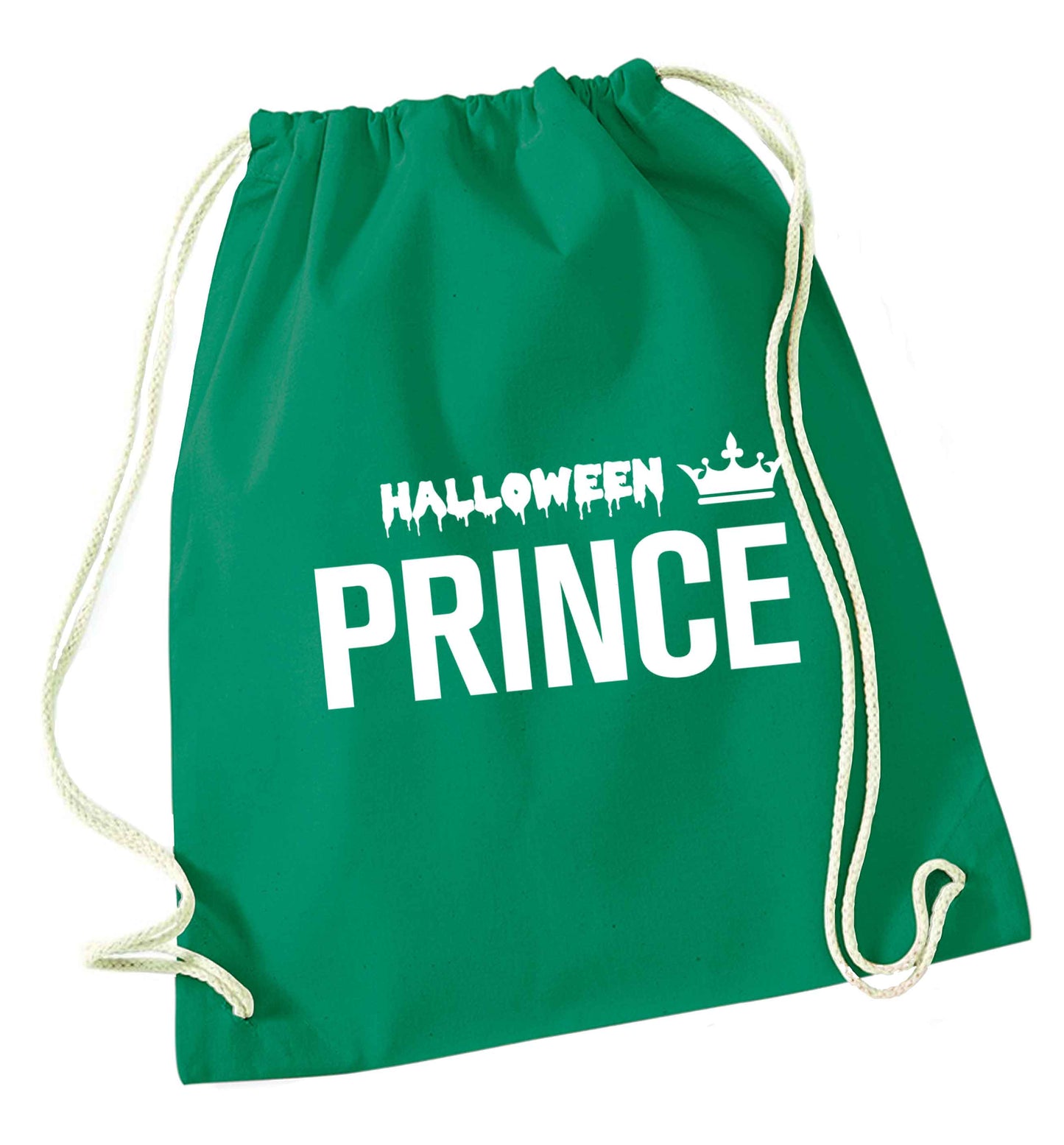 Halloween prince green drawstring bag