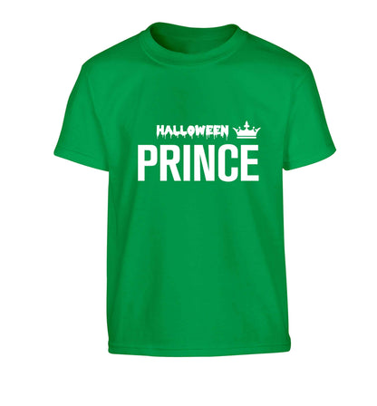 Halloween prince Children's green Tshirt 12-13 Years