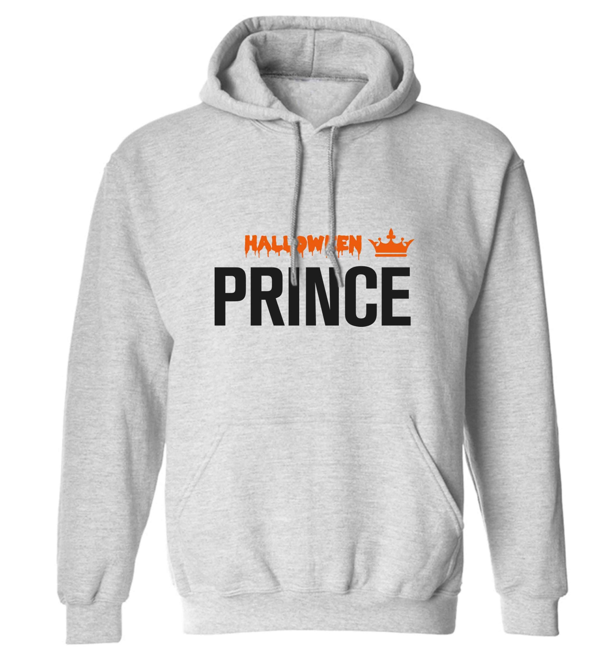 Halloween prince adults unisex grey hoodie 2XL