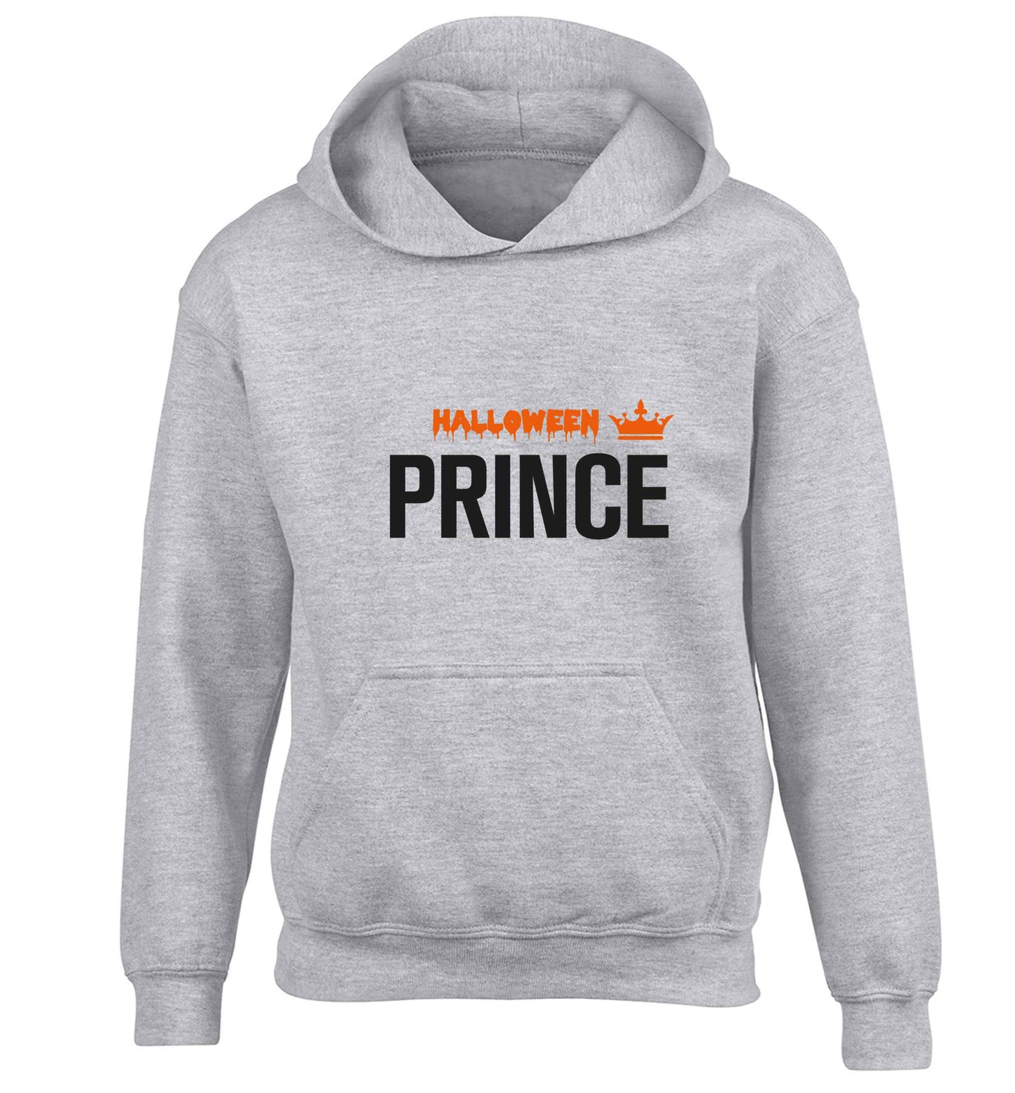 Halloween prince children's grey hoodie 12-13 Years