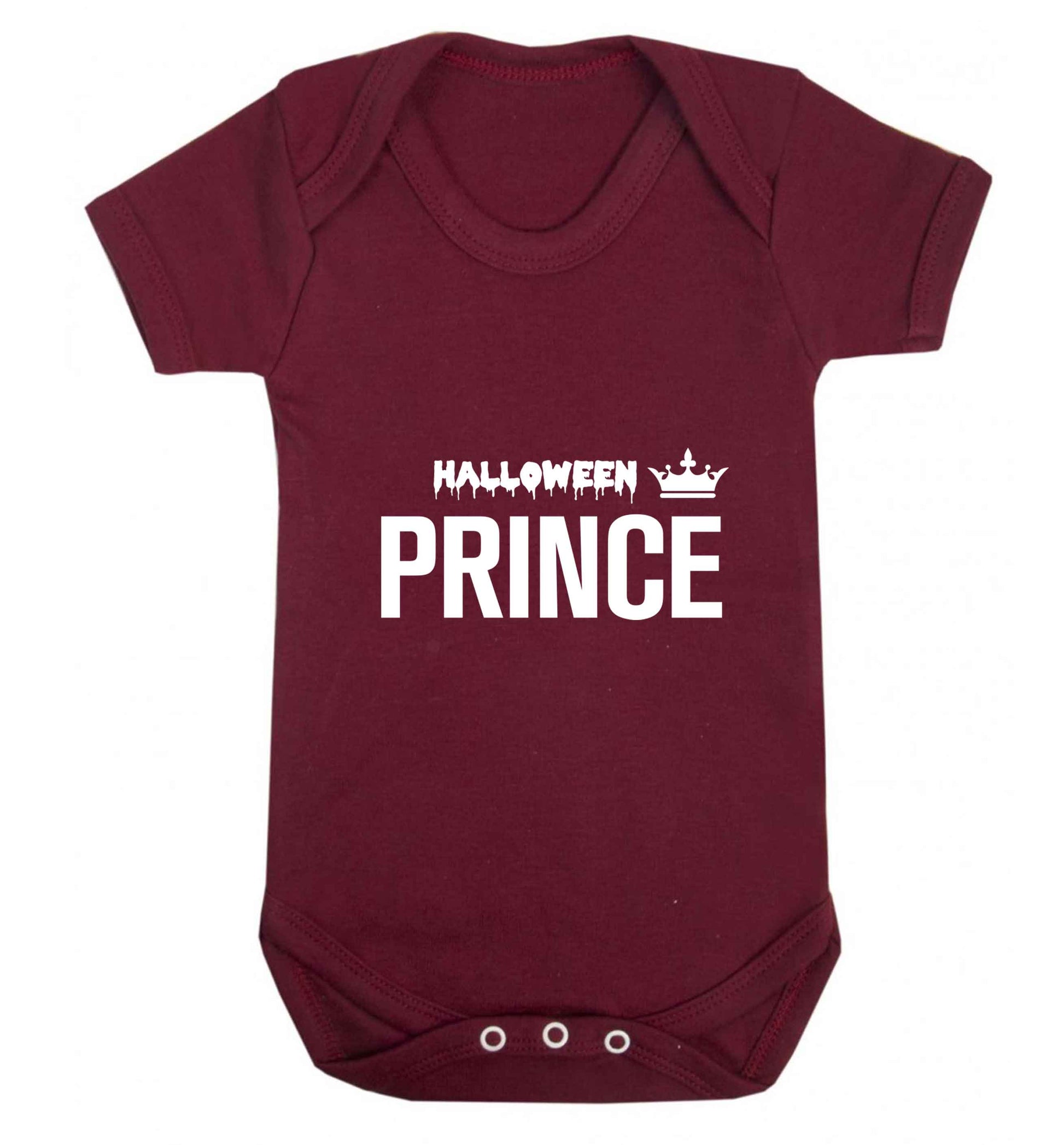 Halloween prince baby vest maroon 18-24 months
