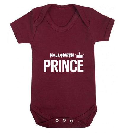 Halloween prince baby vest maroon 18-24 months