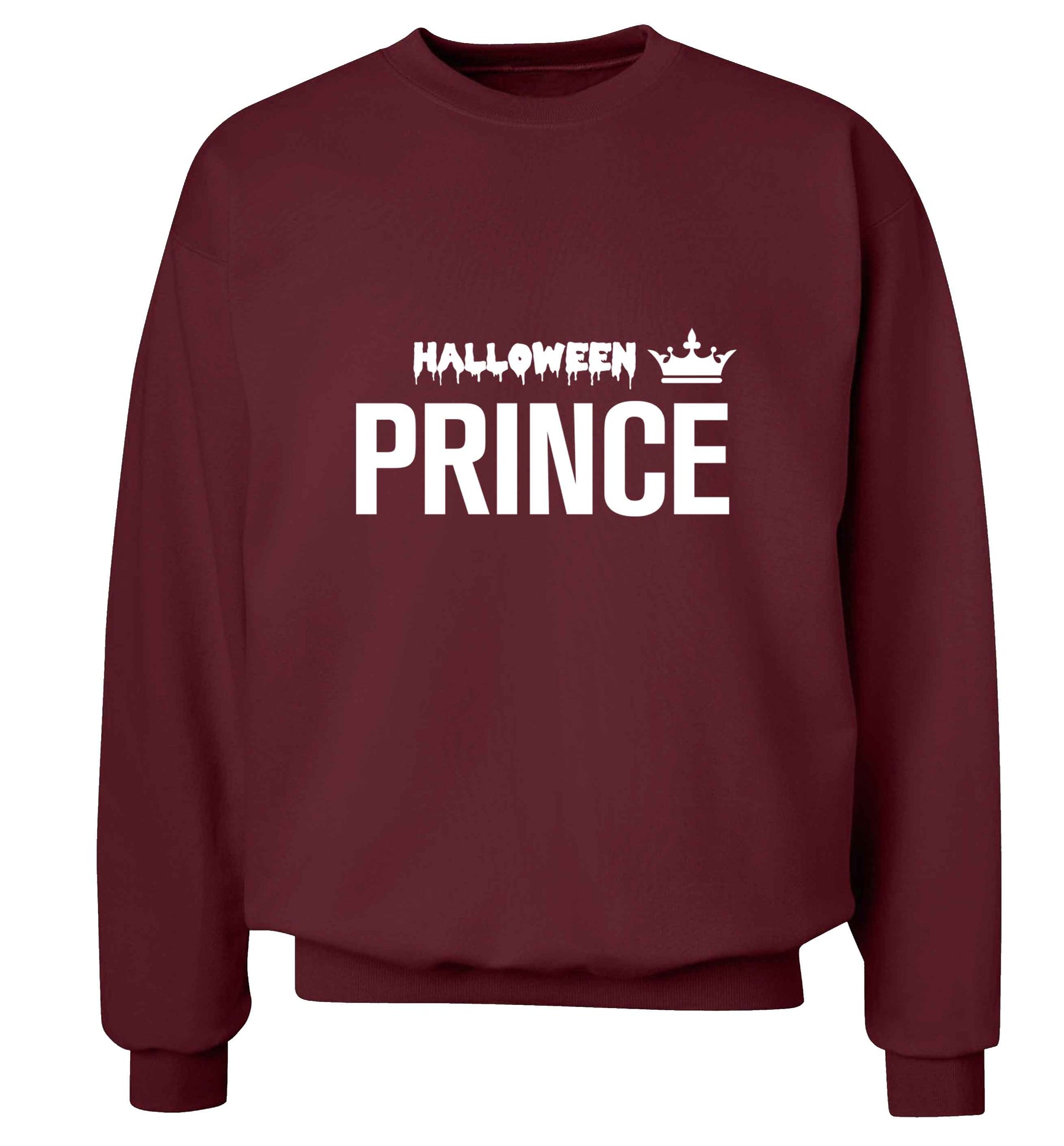 Halloween prince adult's unisex maroon sweater 2XL