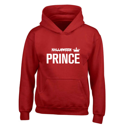 Halloween prince children's red hoodie 12-13 Years