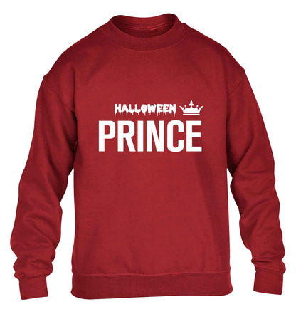 Halloween prince children's grey sweater 12-13 Years