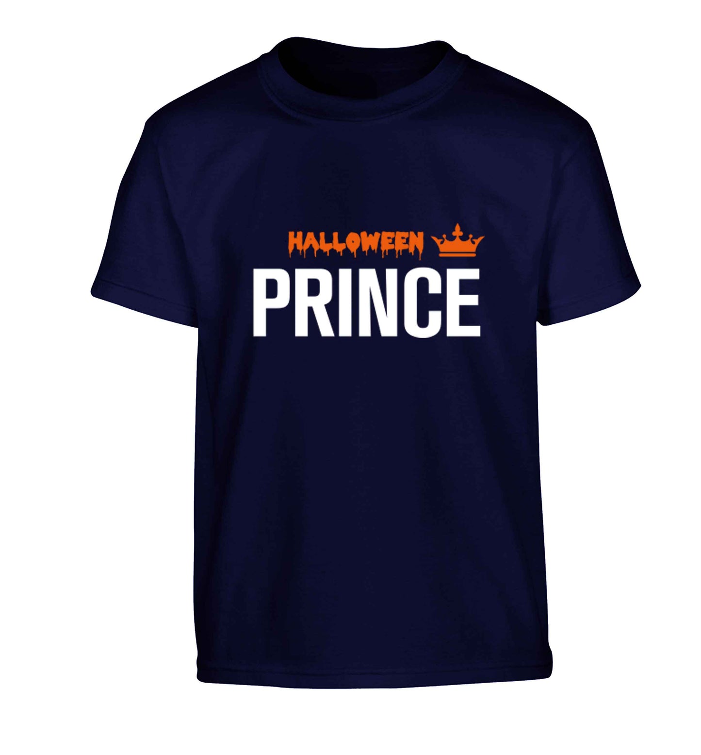 Halloween prince Children's navy Tshirt 12-13 Years