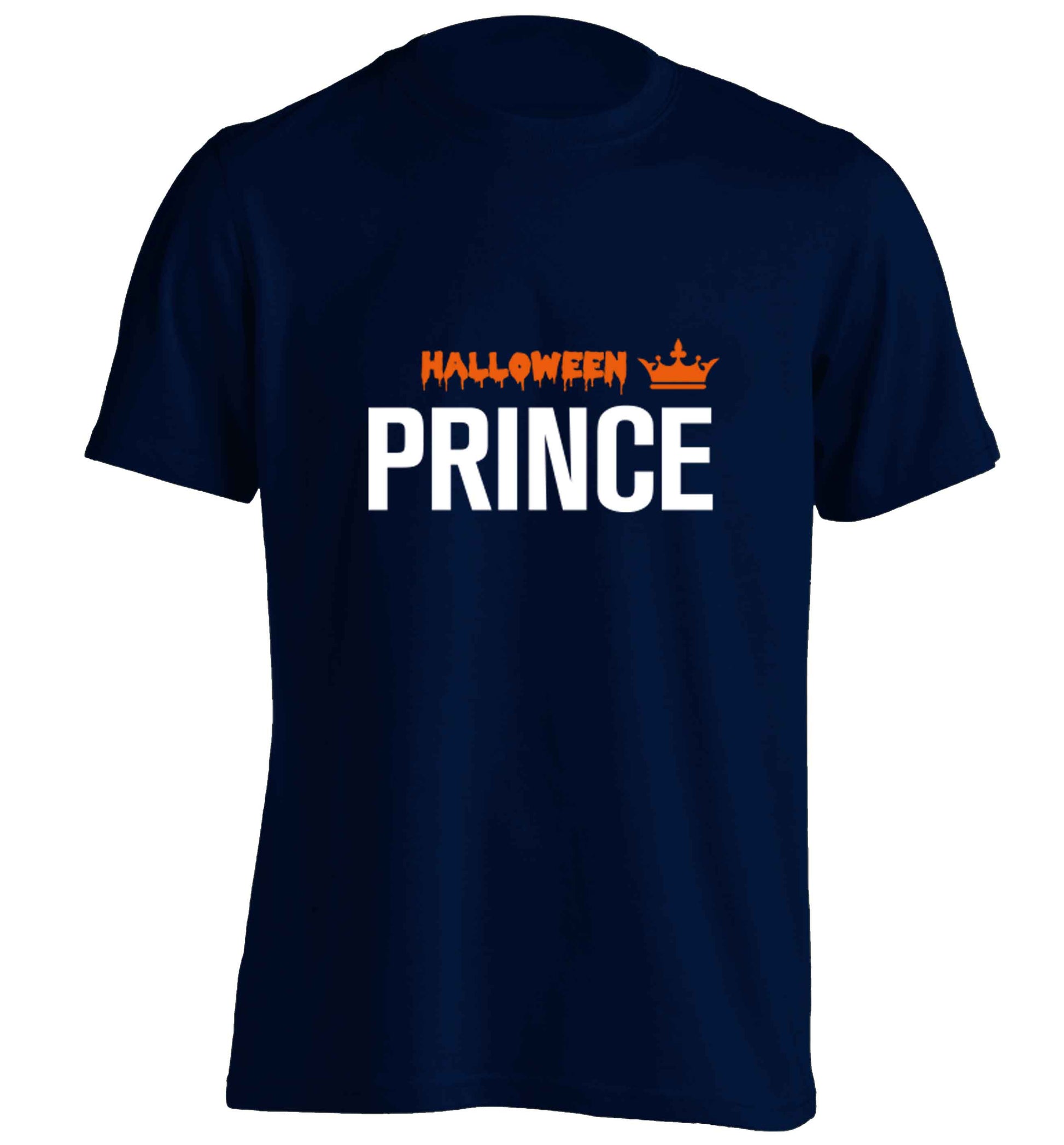 Halloween prince adults unisex navy Tshirt 2XL