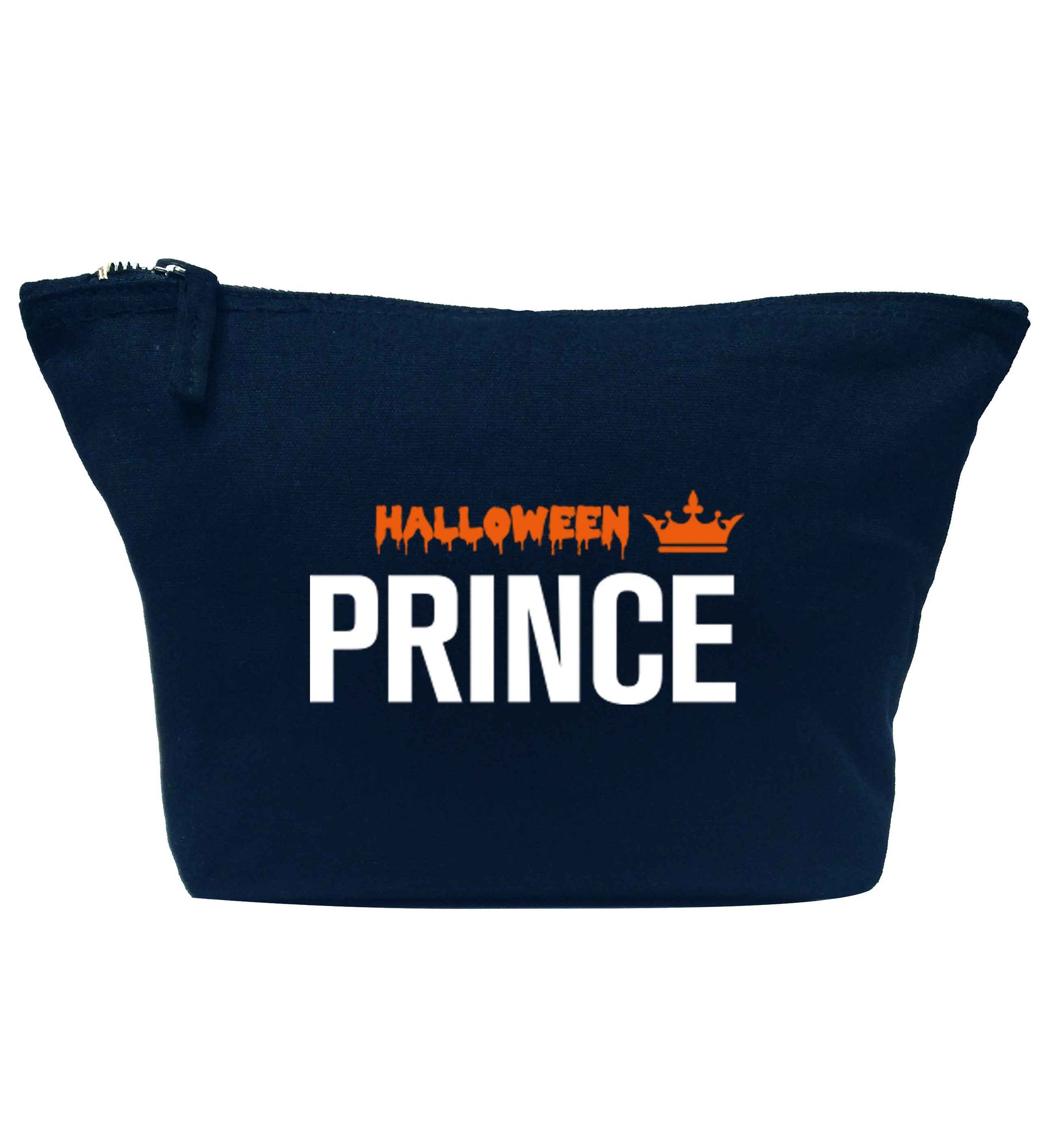 Halloween prince navy makeup bag