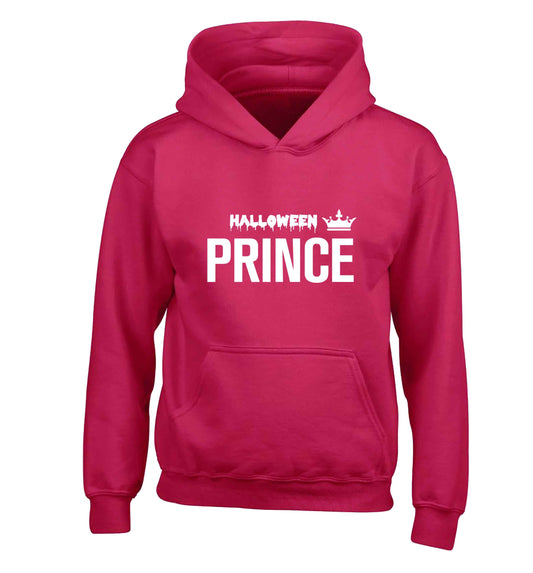 Halloween prince children's pink hoodie 12-13 Years