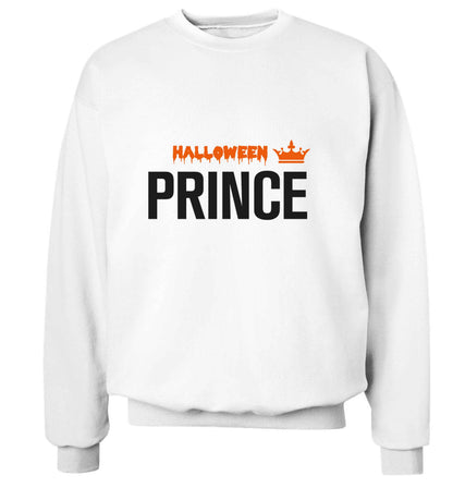Halloween prince adult's unisex white sweater 2XL