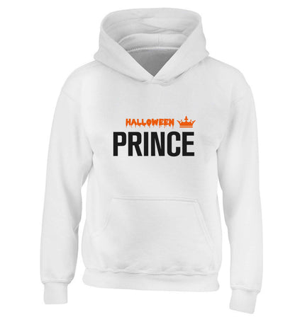 Halloween prince children's white hoodie 12-13 Years