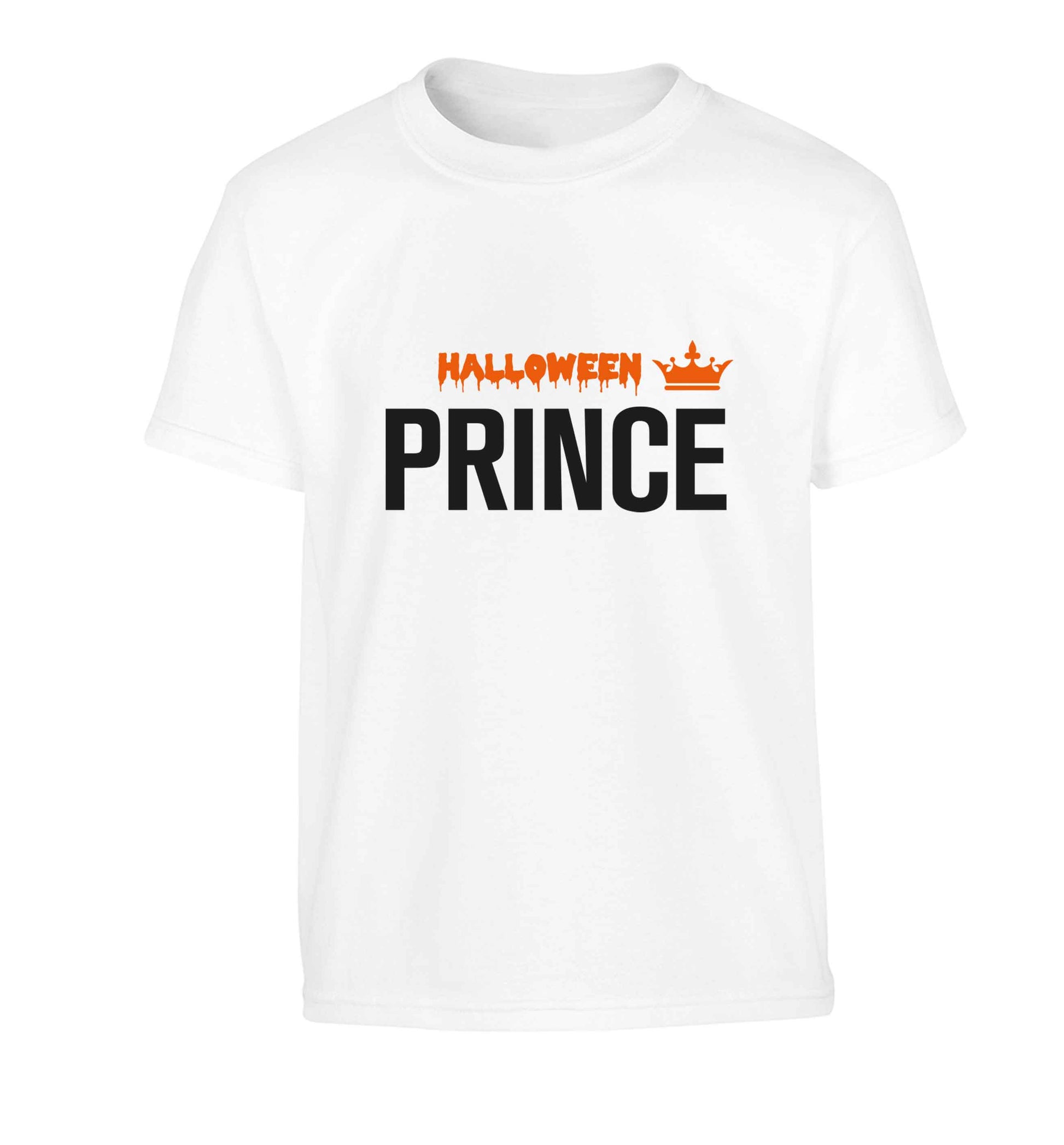 Halloween prince Children's white Tshirt 12-13 Years