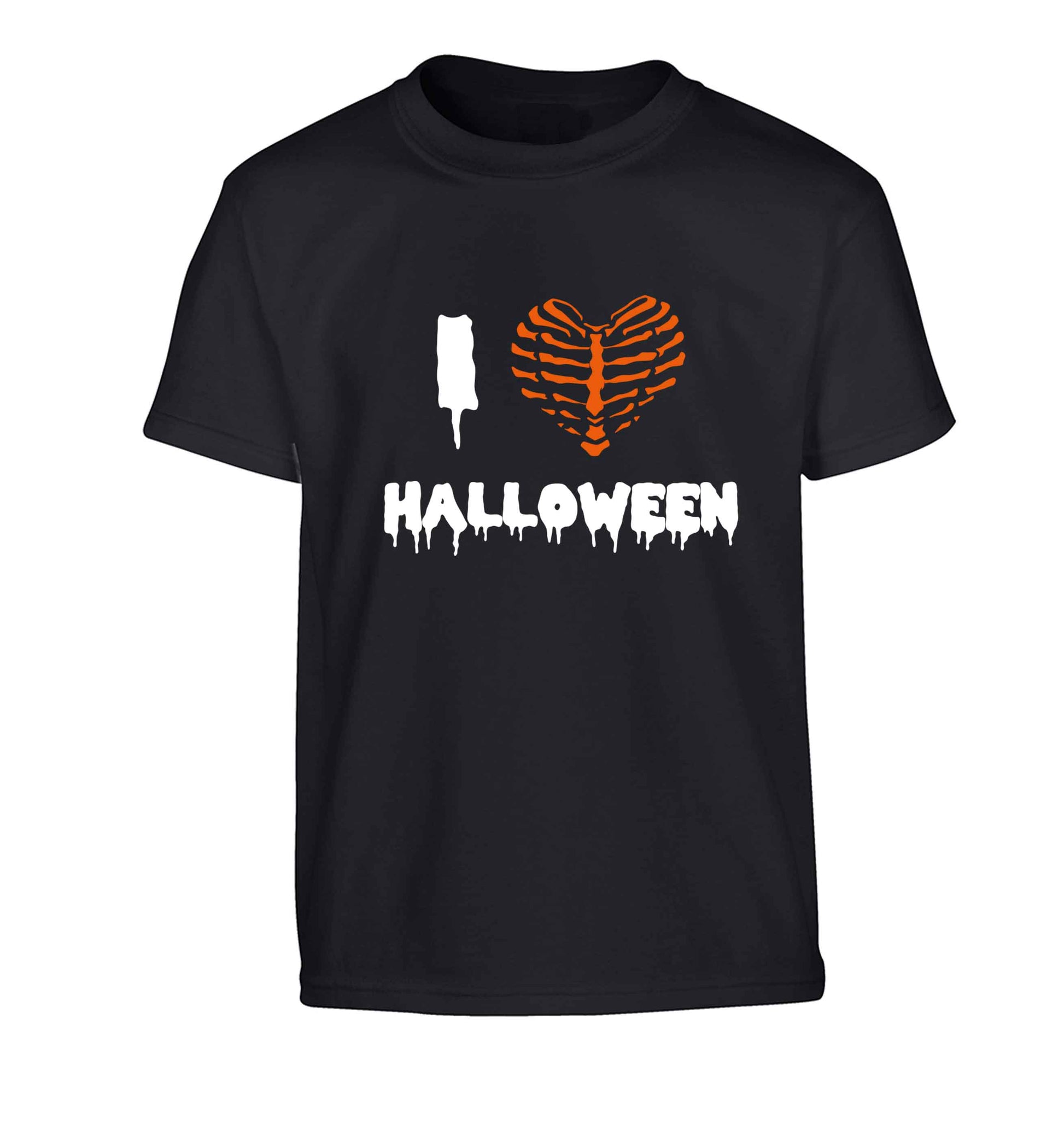 I love halloween Children's black Tshirt 12-13 Years