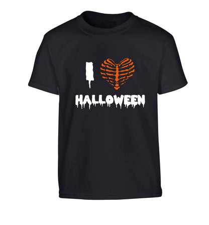 I love halloween Children's black Tshirt 12-13 Years