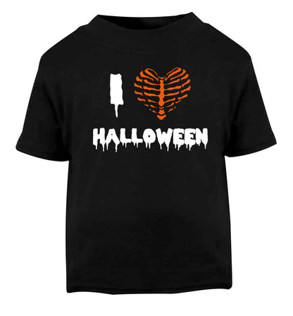 I love halloween Black baby toddler Tshirt 2 years